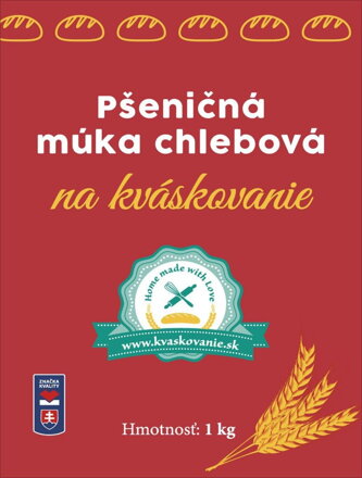 PŠENIČNÁ MÚKA CHLEBOVÁ NA KVÁSKOVANIE - 1 kg