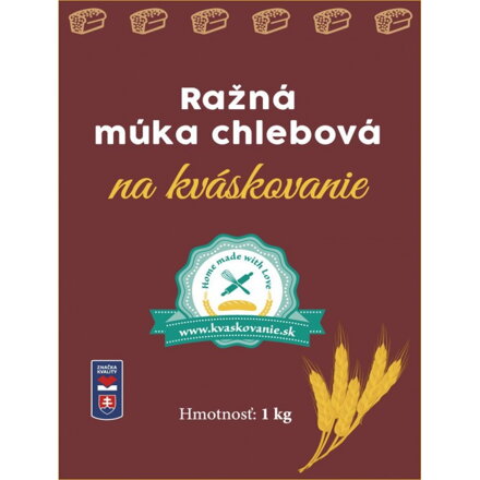 RAŽNÁ MÚKA CHLEBOVÁ NA KVÁSKOVANIE - 1 kg