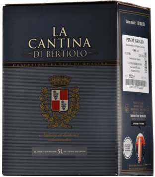 Cabert La Cantina di Bertiolo Pinot Grigio Friuli Colli Orientali 2023 suché BAG-in-box 5l 