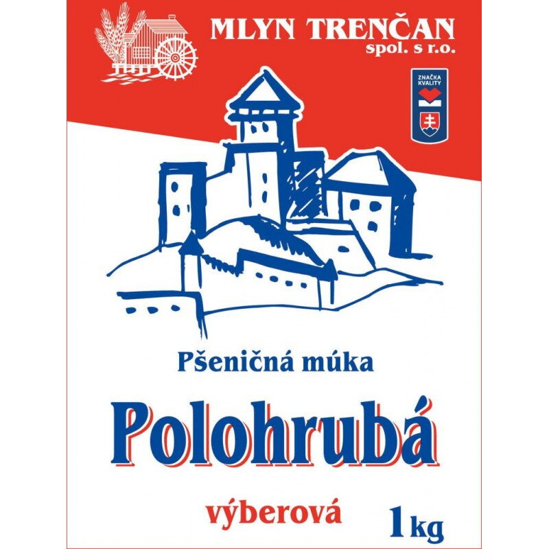 PŠENIČNÁ MÚKA POLOHRUBÁ VÝBEROVÁ - 1 kg